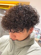 心斎橋プードルパーマスパイラルパーマフェードツイスパメンズ◎