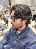 グランジパーマ、スパイラルパーマ、ミディアムウルフ、常田大希