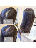 ヴィアスヘアー(vias hair)&nbsp;ナチュラルカラーの白髪染め×縮毛矯正