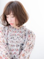 スペース 海浜幕張(spes) 海浜幕張/髪質改善/斜めバング!マロンベージュ×ボブパーマg
