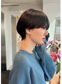 ショートカットショートヘアコンパクトショートボブ丸みショート