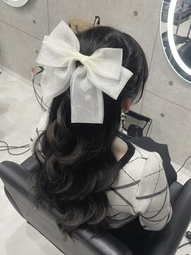 クラン 東心斎橋店(Clan) きれいめハーフアップ/心斎橋ヘアセット