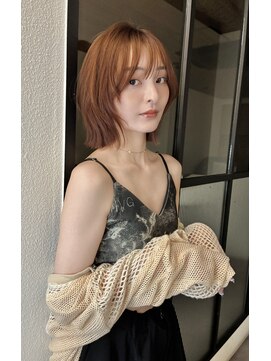 ロンドプロフィール 浦和(Lond profil) 顔まわりレイヤー外ハネ韓国風ヘア髪質改善浦和ボブ
