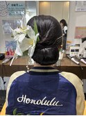 綺麗めヘアセット