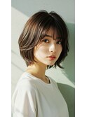 ショートボブ髪型20代30代40代前髪あり前髪なし面長丸顔/越谷