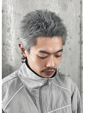 ドアベルメンズ(Door Bell Men’s) シルバーカラー×スパイキーショート