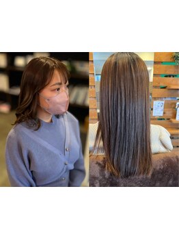 髪と頭皮を思いやるオーガニックカラーで同時にエイジングケア◎艶・ハリ・ボリュームUPを叶える。