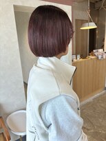 ユニカ 宇都宮(yunica)&nbsp;黒髪/クラゲヘア/オリーブグレー／小顔に見せるヘア