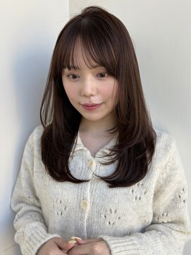 ラフ フロム ガーデン(Laf from GARDEN) ミディアム/レイヤーカット/顔周りカット/透明感カラー