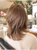 【U Hair】動きのあるミディアムウルフ◎20代30代40代レイヤー