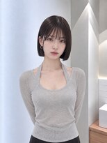 フォト 新宿三丁目(foto)&nbsp;髪質改善縮毛矯正地毛風ストレート切りっぱなしボブ