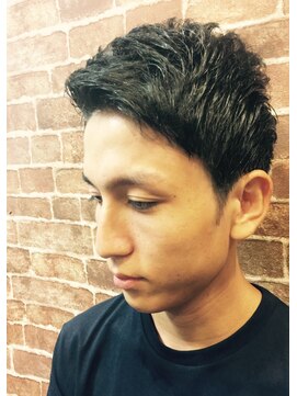 プレミアムバーバー 赤坂店(PREMIUM BARBER produce by HIRO GINZA) アップバング×すっきりショート