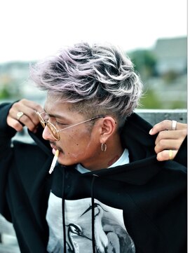 モノ アンド イニ(Mono & inni) 【inni/メンズ】jet mohawk very light mauve gradation