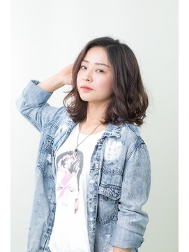 ソーホー ニューヨーク シズオカ(SOHO newyork SHIZUOKA) 無造作ニュアンスミディボブ