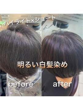 フェイス 大船(FACE) ショート×ハイライトbefore→after/西原晃
