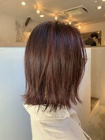 ノエル(NOEL) 外ハネボブ×レッドオレンジ