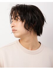 30代コンマヘアビジネスかき上げツイストパーマショートレイヤー