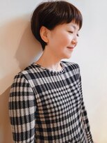 トップヘアー ガーデンヴィラ 安城(Garden Villa)&nbsp;大人可愛いショートグラデーションボブ/ぱっつん前髪