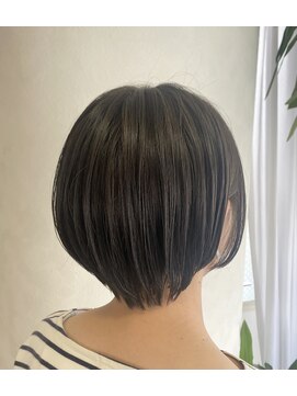 フレア 心 武庫之荘(flare) イルミナカラー＊オリーブブラウン＊ショートボブ