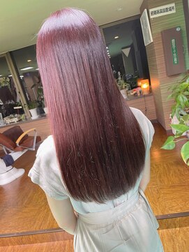 ビアージュ(Viage) :ロング　:ピンクブラウン　:ストレート