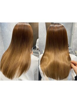 SNSで話題の酸性ストレートで髪質改善♪ブリーチ毛でも◎ずっと触れていたくなる髪へ―。[小倉/縮毛矯正]