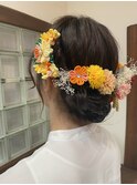 成人式前撮りヘアセット