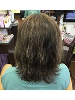 美容室ポプリ&nbsp;明るめの白髪染めハイライト