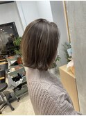 【Le'a 】3Dハイライト×切りっぱなしボブ