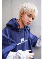 ギークス(GEEKS)&nbsp;【GEEKS渋谷】メンズハイトーン/ウルフ/ホワイトブロンド/モテ髪