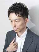 波巻き/マッシュパーマ/ウルフ/ハイライト<理容室>千葉/メンズ