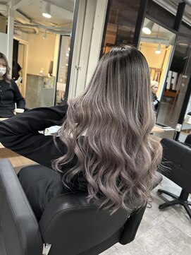 ラフ 難波店(LAFF) #黒髪#ボブルフ#ネビージュ#小顔#ワンレン