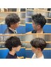 【セットが楽になる】【小針限定】メンズカット＋パーマ＋炭酸シャンプー