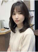 小顔美人レイヤーカット×ナチュラルグレージュ30代40代50代