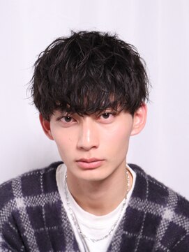 ネイビー(NAVY) 無造作シャドウパーマ