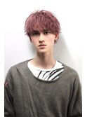 金髪ピンクヘア韓国ヘアエアリーマッシュナチュラル