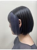 ミニボブのインナーカラー