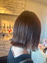 ペッツショコラ(PETZ chocolat)&nbsp;ぱつっと可愛い！やわらかベージュボブ☆yuya