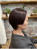 ショート×ダークバイオレット