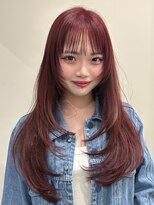 ユニコ(unico)&nbsp;韓国風/レイヤー/小顔/前髪カット/髪質改善/グレージュ/透明感