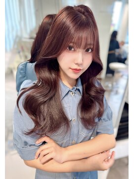 ユーフォリア 渋谷グランデ(Euphoria SHIBUYA GRANDE) ケアブリーチダブルカラー ピンクベージュ♪