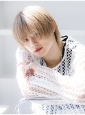ミルクティ　ハイトーンメンズ　ラウンドマッシュ　MOMO