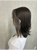 インナーシルバー　インナーグレー　ブルーカラー　韓国風カラー