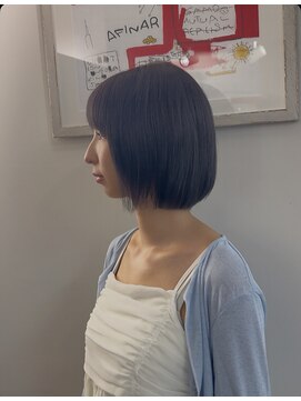アフィナー 新宿(Afinar) グラデーションボブ/ブルーラベンダー