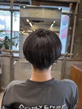 タメ(tame-) サーフカール/フェザーパーマ/ブルーブラック【都賀/メンズ】