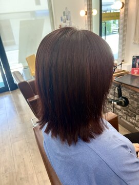エモーション emotion hair 秋色ダスティープラム