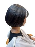 秋色艶感ショートボブ◎30代40代前髪あり小顔ひし形