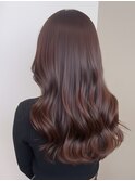 20代30代髪質改善カラーチョコレートブラウン艶髪くびれロング