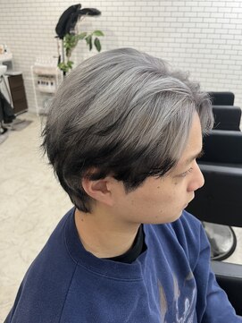 シルバーヘア×ブラックエンドカラー　和歌山　松尾優