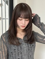 ローネス ギンザ(LONESS ginza)&nbsp; ロングレイヤー/顔まわりレイヤー/ココアブラウン/透明感カラー