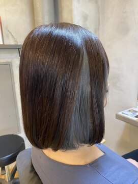 ワンドット バイ キーマン(ONE. by KEYMAN) ブルーグレージュ インナーカラー